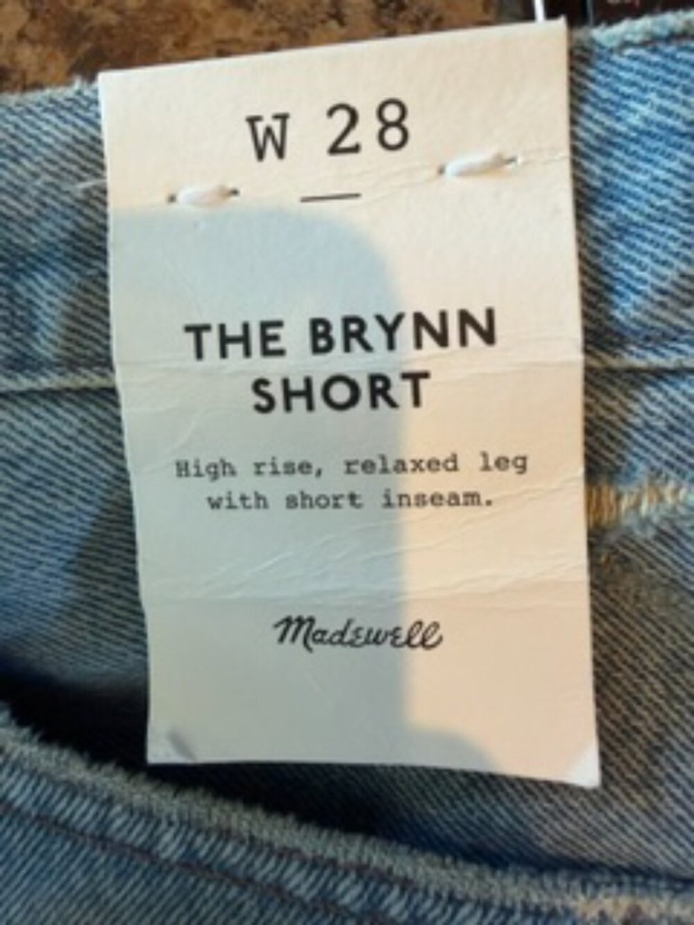 NWT Madewell Denim The Brynn Shorts size 28 - Picture 6 of 6